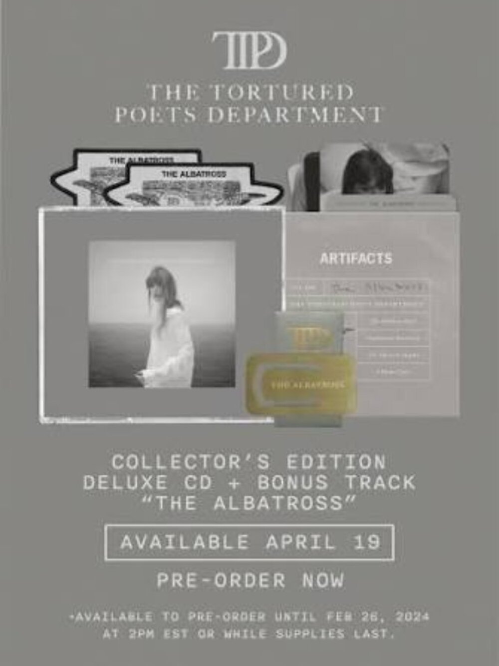 Taylor Swift Collector's Edition Deluxe CD The Albatross NEW Sealed TTPD